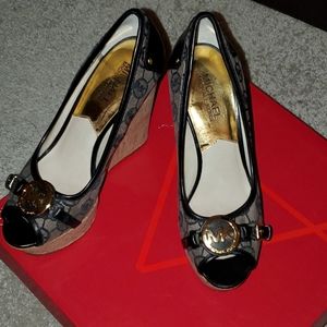 SOLD 'Michael Kors Wedge Open Toe